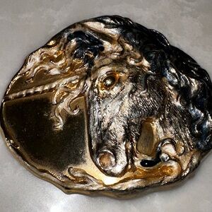 Vintage Charmant Belt buckle Beverly Hills Unicorn